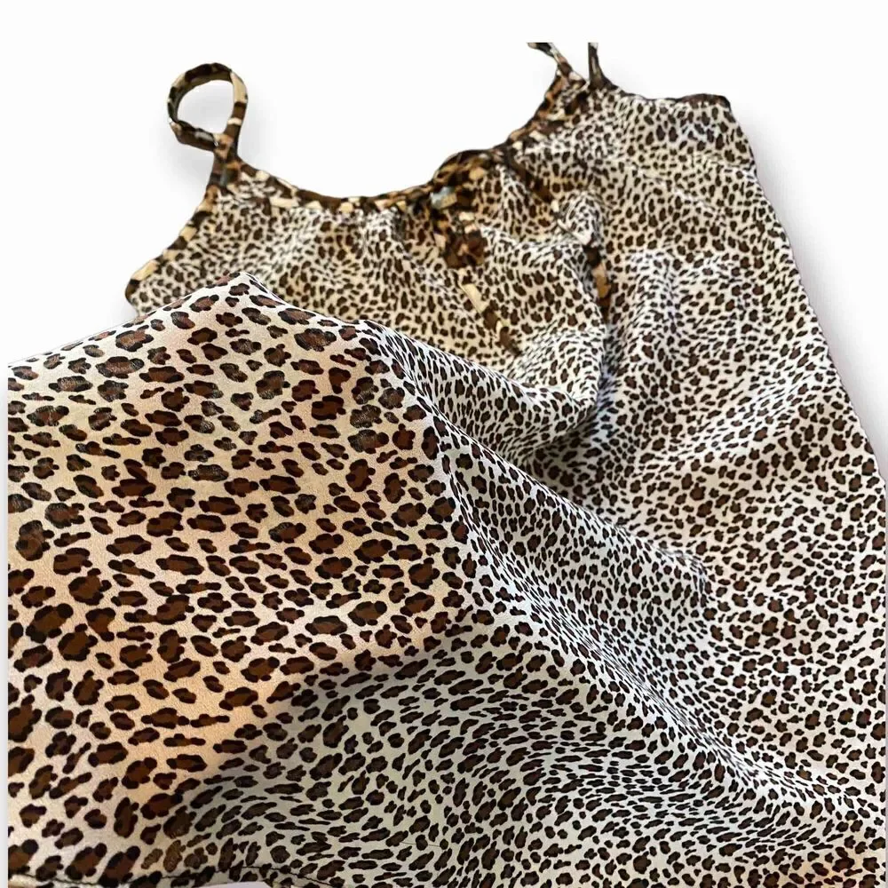 Sheer Leopard Print Retro Slip by Murano
